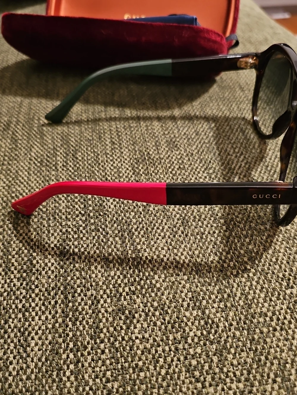 Gucci Aviator Multi Color Unisex Black Sunglasses